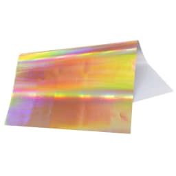 Gold Color Hot Stamping Foil Paper Holographic Transfer Laminator Foil for DIY Arts Crafts Christmas Gift Cards 10Pcs
