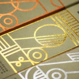 Gold Color Hot Stamping Foil Paper Holographic Transfer Laminator Foil for DIY Arts Crafts Christmas Gift Cards 10Pcs