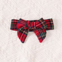 0-18 Months Baby Girl Christmas 2Pcs Red Plaid Long Sleeve Dress Set Lace Ruffle Headband Autumn Infant Princess Dress  Outfit