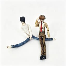 Anime 28cm Light Yagami L Toys Light Yagami L Doll Slender Twistable Shape Toys Room Decoration Birthday Festival Christmas Gift