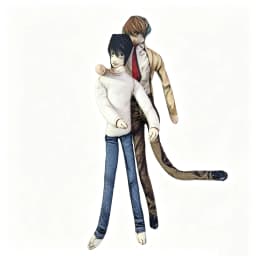 Anime 28cm Light Yagami L Toys Light Yagami L Doll Slender Twistable Shape Toys Room Decoration Birthday Festival Christmas Gift