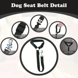 1-pack dog car seat belt, pet car leash, dog seat belt buckle, dog car seat belt Christmas gift, dog car seat cover, dog car sea
