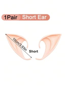 1/2/4Pairs Cosplay Fairy Pixie Elf Ears,Anime Party Dress Up Costume Masquerade Accessory, Halloween Christmas Party Photo Props