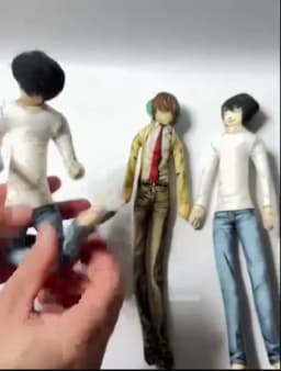 Anime 28cm Light Yagami L Toys Light Yagami L Doll Slender Twistable Shape Toys Room Decoration Birthday Festival Christmas Gift