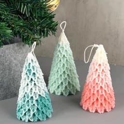 2pcs Holiday Gift Making Silicone Mold Snowman And Christmas Tree Diy Christmas Crafts Candles, Soap, Gypsum Crafts