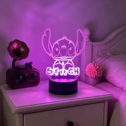 3D Illusion Stitch 7/16 Color LED Night Light Smart Touch Room Decor Bedside Night Light Birthday Valentine's Day Christmas Gift