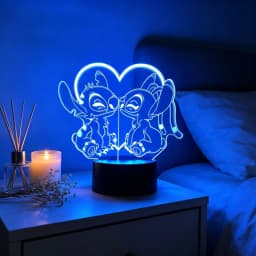 3D Illusion Stitch 7/16 Color LED Night Light Smart Touch Room Decor Bedside Night Light Birthday Valentine's Day Christmas Gift
