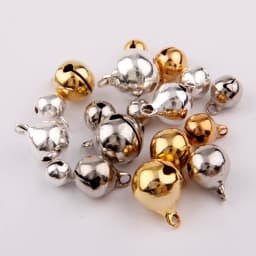 3 Colors 6/8/10/12mm Copper Ordinary Plated Jingle Bells Pendants Christmas Handmade Party DIY Crafts Accessories
