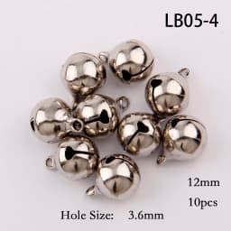 3 Colors 6/8/10/12mm Copper Ordinary Plated Jingle Bells Pendants Christmas Handmade Party DIY Crafts Accessories