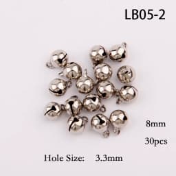 3 Colors 6/8/10/12mm Copper Ordinary Plated Jingle Bells Pendants Christmas Handmade Party DIY Crafts Accessories