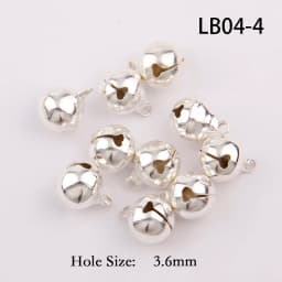 3 Colors 6/8/10/12mm Copper Ordinary Plated Jingle Bells Pendants Christmas Handmade Party DIY Crafts Accessories
