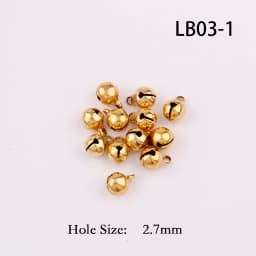 3 Colors 6/8/10/12mm Copper Ordinary Plated Jingle Bells Pendants Christmas Handmade Party DIY Crafts Accessories
