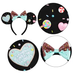 Cartoon Mouse Ear Headband New Holiday Party Christmas Snowman Headdress Cosplay for Adults Kids Hair Accessories Headwear