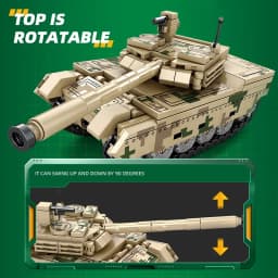 Tank Building Blocks Armored Vehicle Military Series Construction Bricks Tank Model Boys Christmas Gift Kids Toy