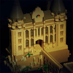 2025 DIY Creative Medieval Magic Movie Castle School Micro Bricks Architecture Palace Model Birthday Christmas Halloween gifts