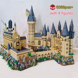 2025 DIY Creative Medieval Magic Movie Castle School Micro Bricks Architecture Palace Model Birthday Christmas Halloween gifts