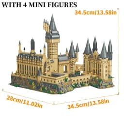 2025 DIY Creative Medieval Magic Movie Castle School Micro Bricks Architecture Palace Model Birthday Christmas Halloween gifts