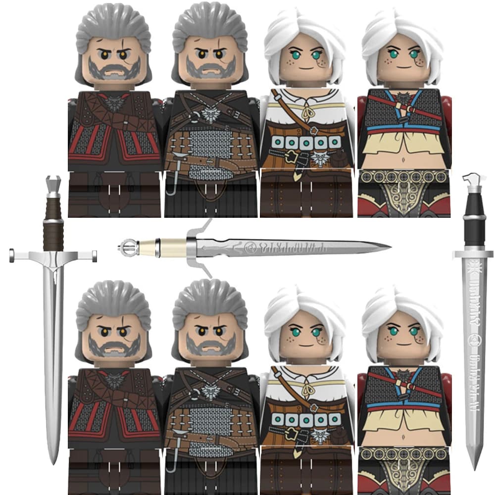 The Witcher FT24-27 Geralt Bricks For Toy Gifts Red Dead Redemption Building Blocks DIY Mini Actiion Figures For Christmas Gifts