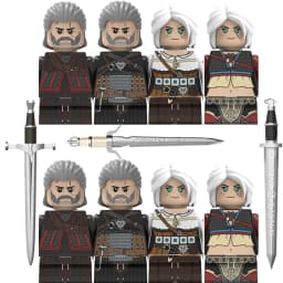 The Witcher FT24-27 Geralt Bricks For Toy Gifts Red Dead Redemption Building Blocks DIY Mini Actiion Figures For Christmas Gifts