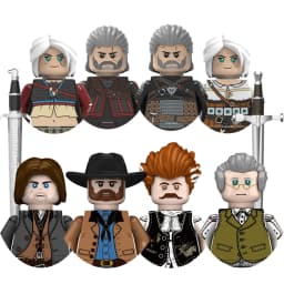 The Witcher FT24-27 Geralt Bricks For Toy Gifts Red Dead Redemption Building Blocks DIY Mini Actiion Figures For Christmas Gifts