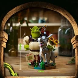 HOTTOYS Fantasy Story Monster Donkey Kitten Character Building Blocks Kit DIY Assembly Model Bricks Toy Christmas Gifts