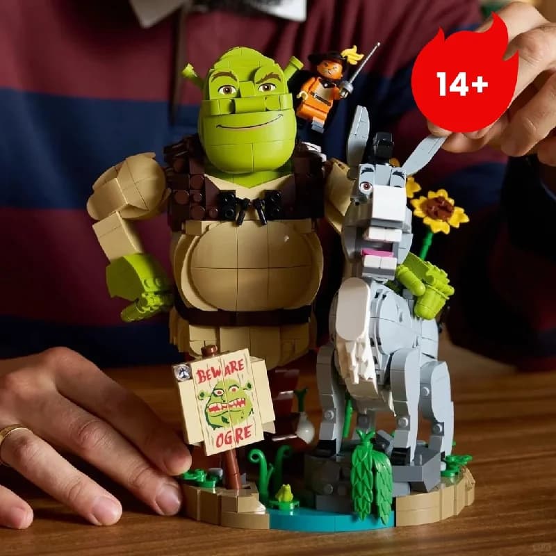 HOTTOYS Fantasy Story Monster Donkey Kitten Character Building Blocks Kit DIY Assembly Model Bricks Toy Christmas Gifts