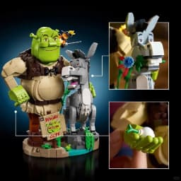 HOTTOYS Fantasy Story Monster Donkey Kitten Character Building Blocks Kit DIY Assembly Model Bricks Toy Christmas Gifts