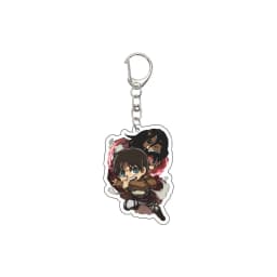 55MM Anime Attack on Titan Keychain Eren Jaeger Eren Jaeger Mikasa Ackerman Armin Arlert Hange Zoë Keychain Christmas Gifts