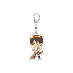 55MM Anime Attack on Titan Keychain Eren Jaeger Eren Jaeger Mikasa Ackerman Armin Arlert Hange Zoë Keychain Christmas Gifts