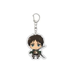 55MM Anime Attack on Titan Keychain Eren Jaeger Eren Jaeger Mikasa Ackerman Armin Arlert Hange Zoë Keychain Christmas Gifts