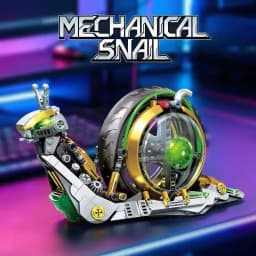 JQ1168 MOC Technical Mechanical Snail Animal Building Blocks Bricks Model Ornament DIY Toy for Adult Christmas Gift Set