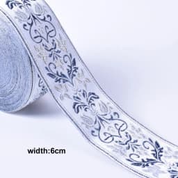 1M Colorful Flower Scottish Ribbon Wholesale Lovely Gift Packing Christmas Ribbons Lace Fabric HB164