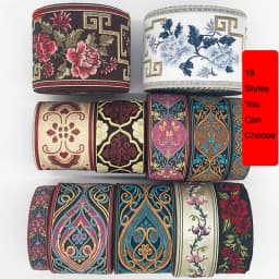 1M Colorful Flower Scottish Ribbon Wholesale Lovely Gift Packing Christmas Ribbons Lace Fabric HB164