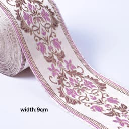 1M Colorful Flower Scottish Ribbon Wholesale Lovely Gift Packing Christmas Ribbons Lace Fabric HB164