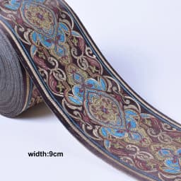 1M Colorful Flower Scottish Ribbon Wholesale Lovely Gift Packing Christmas Ribbons Lace Fabric HB164