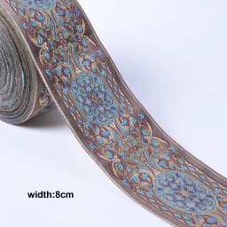 1M Colorful Flower Scottish Ribbon Wholesale Lovely Gift Packing Christmas Ribbons Lace Fabric HB164