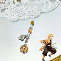 Anime Demon Slayer Periphery Hand Rope Tanjiro Kamado Giyu Tomioka Kyojuro Rengoku 15 styles Keychain Decorations Christmas Gift