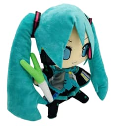 2026 Hot Adorable Hatsune Miku Plush Fluffy Anime Stuffed Doll with Miiku Plush Doll Soft Doll Cute Christmas Gift for Children