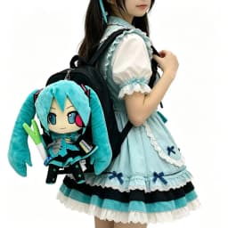 2026 Hot Adorable Hatsune Miku Plush Fluffy Anime Stuffed Doll with Miiku Plush Doll Soft Doll Cute Christmas Gift for Children
