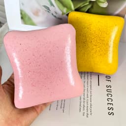 1 Piece of Bread-Shaped Buttery Squishy Toy, Slow Rebound Sensory Stimulation Squeeze Toy, Anxiety-Relieving Stress Ball, Small and Cute Pocket-Sized Stress-Relief Toy, Party Favors, Easter Egg Fillers, Christmas Stocking Stuffers