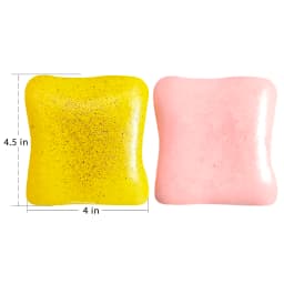 1 Piece of Bread-Shaped Buttery Squishy Toy, Slow Rebound Sensory Stimulation Squeeze Toy, Anxiety-Relieving Stress Ball, Small and Cute Pocket-Sized Stress-Relief Toy, Party Favors, Easter Egg Fillers, Christmas Stocking Stuffers
