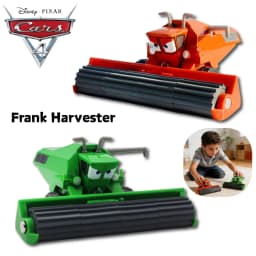 @HOT #2026 Pixar Cars 2 PCS Lightning McQueen Frank Harvester Fillmore 13CM 1:55 Metal Model Racing Car Toys Christmas Gifts
