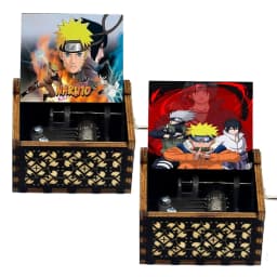 HOT Wooden Hand Crank Black Music Box Christmas Halloween Children's Holiday Gifts Valentine's Day Gifts