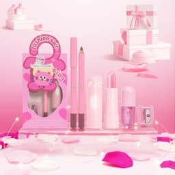 4 Pcs Set Of Rich Lip Color Lipliner Lipstick Set Mirror Water Natural Long-Acting Lip Color Pearl Lip Glaze Christmas Gift
