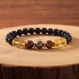 Exquisite Summer Accesorios Hematite Pyrite Brother Holiday Christmas Spiritual Natural Stone Money Bracelet Attract Money