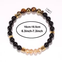 Exquisite Summer Accesorios Hematite Pyrite Brother Holiday Christmas Spiritual Natural Stone Money Bracelet Attract Money