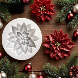 DIY Christmas Holly Leaf Berry Silicone Mold Scented Candle Resin Gypsum Xmas Decoration Holly Leaf From Silicone Mold Mould