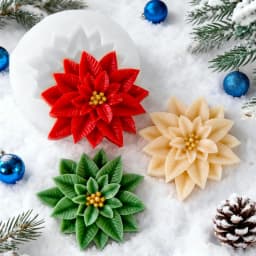 DIY Christmas Holly Leaf Berry Silicone Mold Scented Candle Resin Gypsum Xmas Decoration Holly Leaf From Silicone Mold Mould