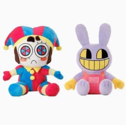 2026 New The Amazing Digital Circus Pomni Jax Plush Toy Anime Cute Theater Rabbit Doll StuffedCartoon Clown Christmas Kids Gifts