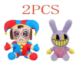 2026 New The Amazing Digital Circus Pomni Jax Plush Toy Anime Cute Theater Rabbit Doll StuffedCartoon Clown Christmas Kids Gifts